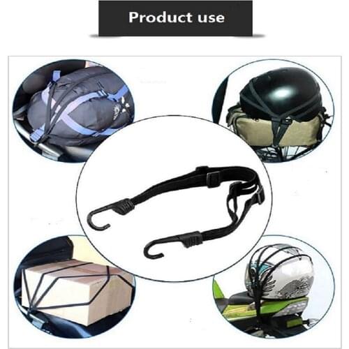59cm Motorcycle Luggage Strap Motorcycle Helmet Gears Fixed Elastic Buckle Rope High-Strength Retractable Protective
