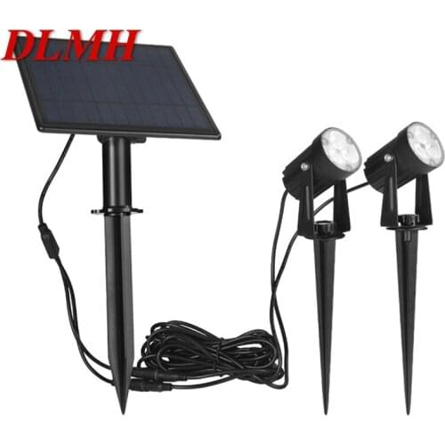 DLMH Outdoor Solar Lawn Light Waterproof LED Spotlight New Home Decorative For Courtyard Garden Landscape
