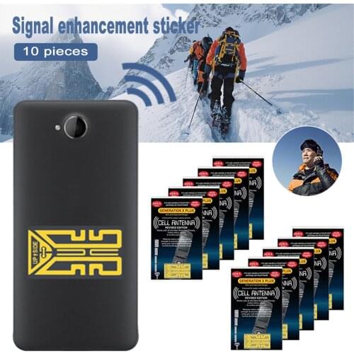 10 PCS Cellphone Phone Signal Enhancement Gen X Antenna Booster Improve Signal Antenna Booster Stickers For Cell Phones