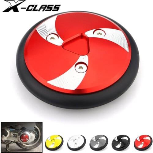 Motorcycle Left Clutch Axle Rotation Left Engine Guard Cover Protector Red Accessories for Vespa GTS 250 300 KYMCO SRMAX 250 300