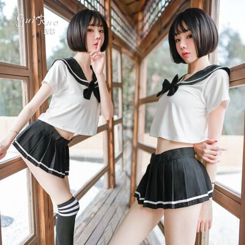 Pearl Diary Sexy Sailor Lingerie Student Pure JK Uniform School Uniforms Cute Women/Girl Sailor Costumes Sets Tops Skirts