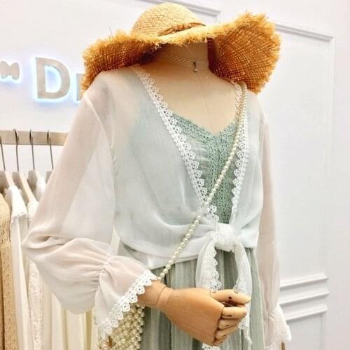 Summer women blouses ladies tops Cardigan chiffon blouse women shirts blusas mujer de moda 2019 womens tops and blouses G1507