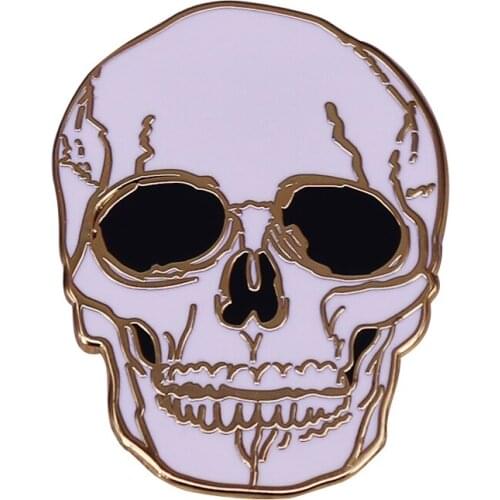 Creepy Skull Tattoo Art Brooch Pin For all of the Hard Rock Fans out there