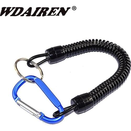 1Pcs Fishing Lanyards Boating Ropes Kayak Camping Secure Lip Grips Tackle Fish Tools Fishing Accessory Carabiner PJ-222