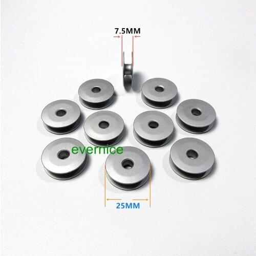 10 Pcs Aluminium Bobbins Jc.5-27 For Pfaff 1114 Zagzig Sewing Machine