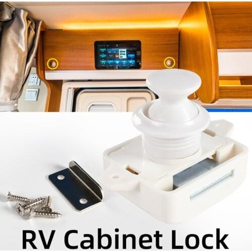 20 Pcs Diameter 26mm Camper Car Push Lock RV Caravan Boat Drawer Latch Button Locks For Furniture Hardware