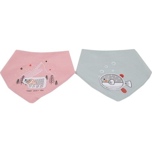 2021 Baby Bibs For Boy&Girl Bib Burp Cartoon Print Baby Scarf Meal Collar Burp Baby Accessories