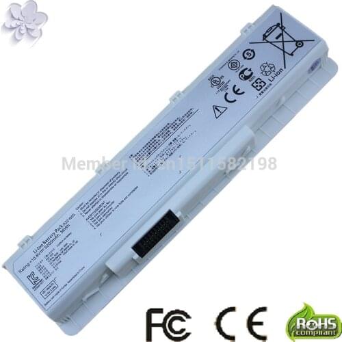 Laptop battery for asus A32-N55 A32-N45 07G016HY1875 N45E N45S N45F N45J N55E N55S N55F N75 N75S N75E white