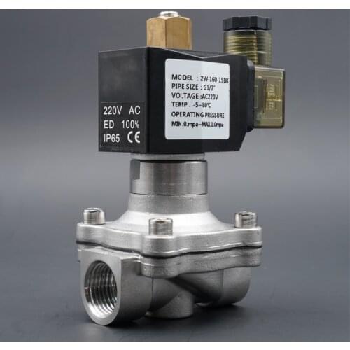 Solenoid valve ,G1/4" 3/8" 1/2" 3/4" 1" valve,stainless steel,water valve,380V 220VAC 12V 24VDC, Normally open
