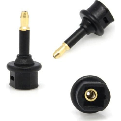 EMK 2pcs Toslink to Mini Toslink Adapter M/F 3.5 mm Optical Audio Cable Connectors for TV Box