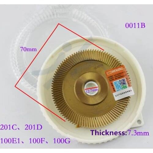 Milling Cutter 0011B 100 tooth 70x7.3x12.7 for WENXING 201C 201D 100E1 100F 100G Key Cutting Machines