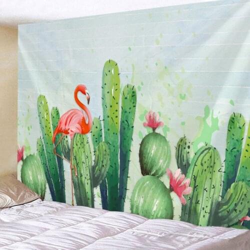 Tapestry Wall Hanging Bed Spread Beach Towel Table Cloth Yoga Mat Home Decoration Green Leaf Design Rectangle 150cmx130cm