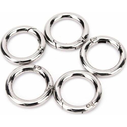 Round Carabiner Camping Spring Snap Button Outdoor Bag Hook Key Chain Mountaineering Water Cup Connection Tool