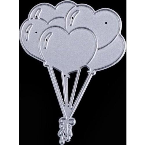 Heart Balloon Metal Cutting Dies Cut Die Mold Card Scrapbook Paper Knife Mould Blade Punch Stencils DIY Photo Album Crafts Mould