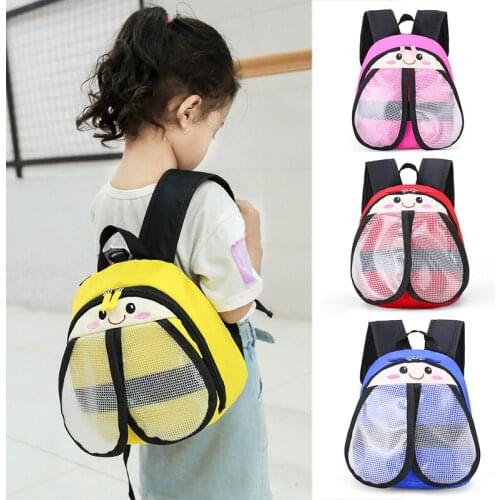Fashion Bee Cute Child Bags Mosquito net wings bee double backpack Girls Backpack Boys Bag kindergarten Children Backpack