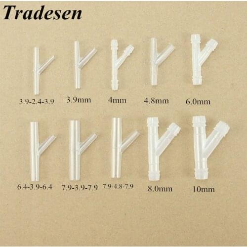 Hypotenuse y tee Plastic Reduced Diameter Equal Diameter Pagoda Tee Aquarium Fish Tank Adapter Air Pump Hose Fitting Pagoda Join