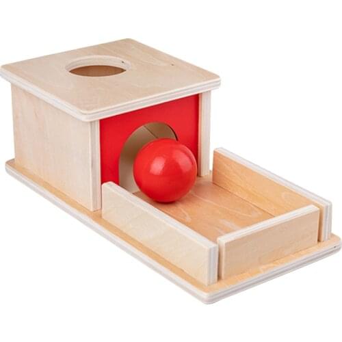 Kindergarten Baby Kids Puzzle Montessori Toys Early Learning Educational Wooden Preschool Training Permanent Ball Coin Box Game