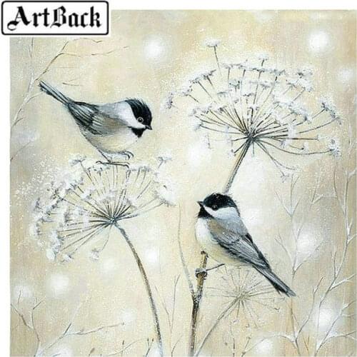Full square 5d diy diamond painting bird sparrow 3d diamond embroidery rhinestone mosaic artwork home decor