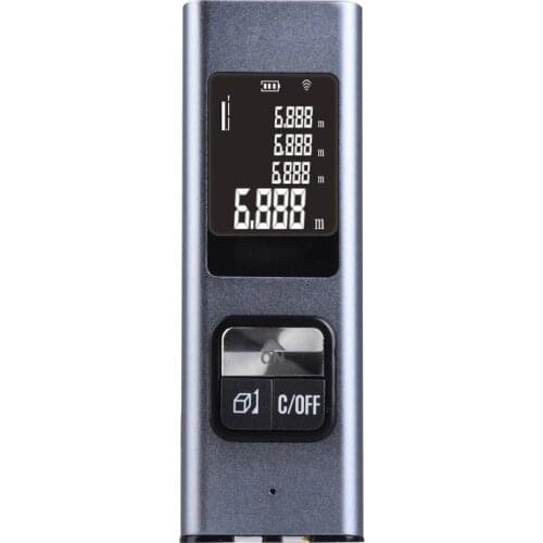 Portable Mini USB Rechargeable Digital Metal Laser Distance Meter Rangefinder 40M High Accuracy Handheld Range Finder