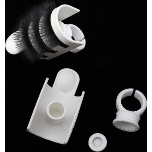 False Eyelash Root Divider Eyelash Extension Grafting Glue Ring Cup 3pcs/set Pigment Bowl Tool Accessories Makeup Tool Kits