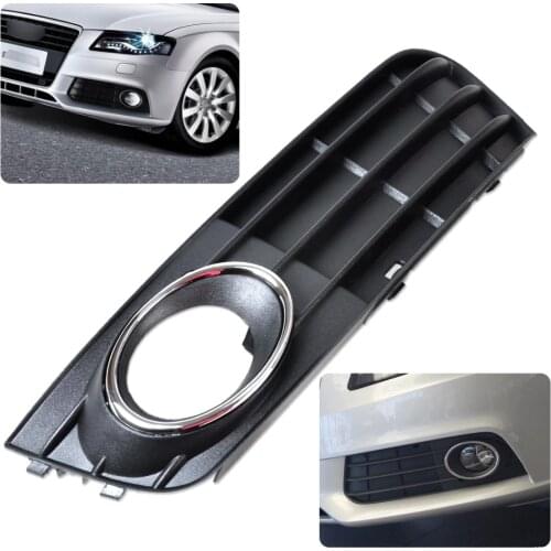 CITALL 8K0807681A01C New ABS Plastic Front Left Bumper Fog Light Lamp Cover Grille For Audi A4 B8 2008 2009 2010 2011 2012