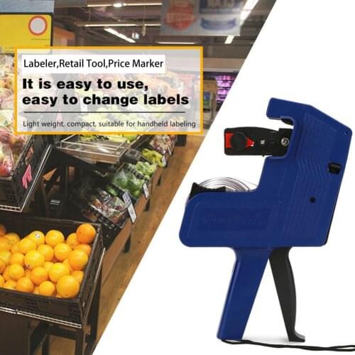 Tagging Supplies Portable Handheld Digits Price Labelling Machine Lightweight Price Labeller 8 Digits for Shopping Mall