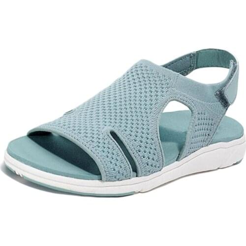 Womens Soft & Comfortable Sandals Mesh Upper Breathable Sandals Adjustable Cross-strap Design d88