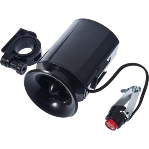 6 Sound Electronic Bike Bell Ring Siren Warning Horn Ultra Loud Voice Speaker Bicycle Accessory Black Drop Shipping 88*50*40mm