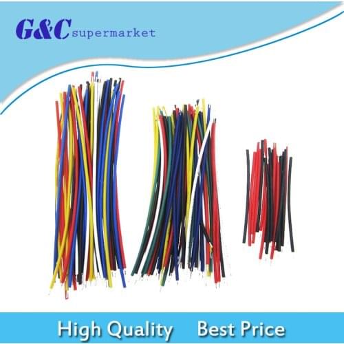 130Pcs 13 Value 24AWG Colorful Breadboard Cable Jumper Wire Double Tinned Kit diy electronics