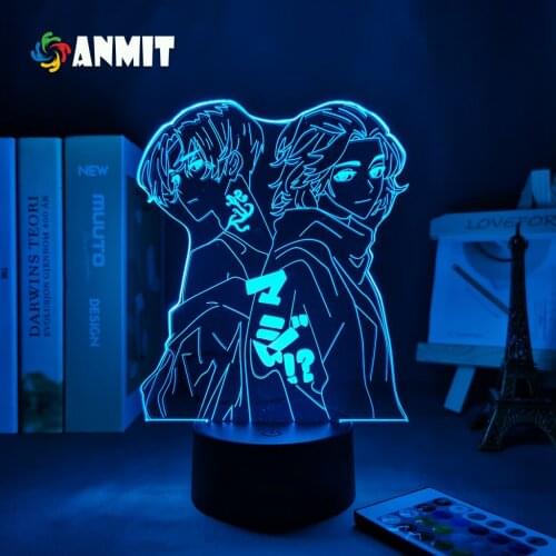 Manga 3d Light Tokyo Revengers Mikey Led Lamp for Child Bedroom Decor Night Light Birthday Gift Room Table Anime Tokyo Revengers