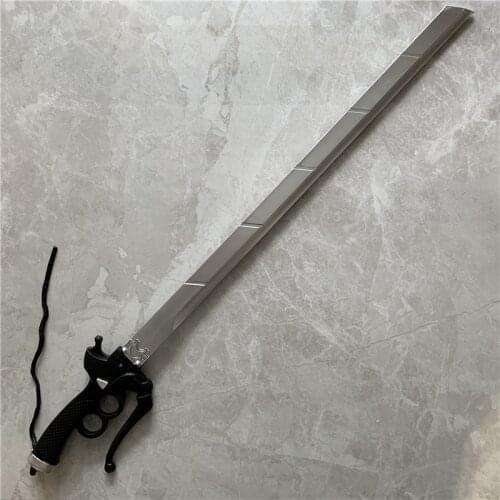 95cm Attack On Titan Weapon Sword Mikasa Eren Rivaille Anime Cosplay 1:1 Gun Sword Accessories Weapon Sword Model
