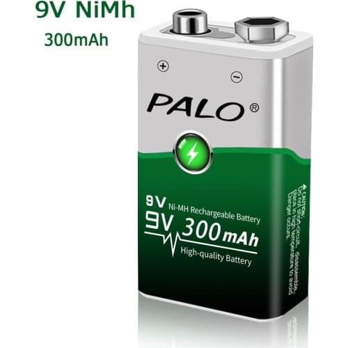 1-12pcs 9V 6F22 300mAh ni-mh Rechargeable Battery 9 volt nimh ni mh Rechargeable batteries