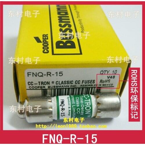 US COOPER BUSSMANN fuse CC-TRON delay fuse FNQ-R-15 600V