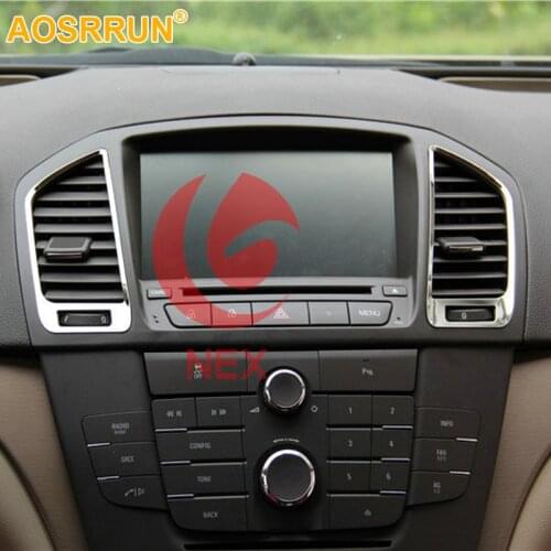 AOSRRUN Chrome central air outlet cover decorated sequins Car Accessories For opel Insignia sedan Sport Tourer 2009-2013 2014