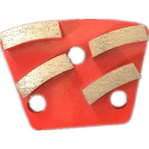 HT Diamond Metal Bond Grinding Shoes Long Grinding Life Concrete Polishing Disc with Four Segments Terrazzo Floor 12PCS