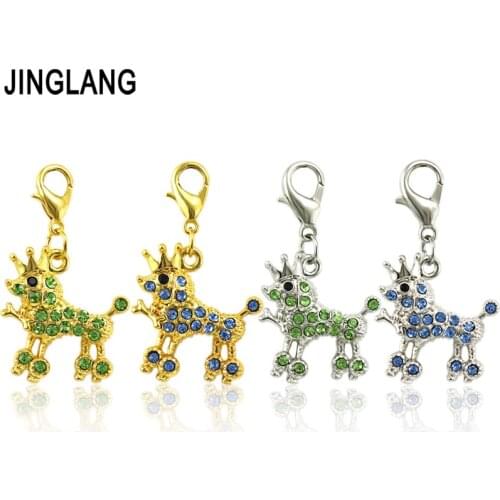 JINGLANG 50 Pieces Fashion Dog Alloy alphabet Pendant Charms Jewelry DIY accessories Wholesale