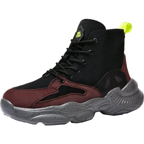 2020 Fashion Casual Shoes Men Thick Bottom High Top Basketball Sneakers Canvas Sneakers Breathable Comfortable