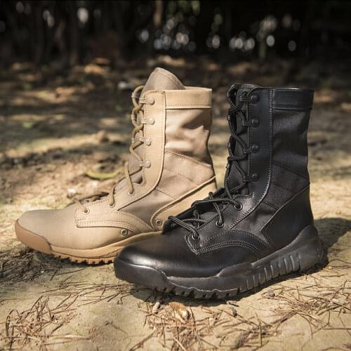 Men Women Summer Light Ultrallight Outdoor Climbing Shoes Tactical Training Army Boots Breathable Mesh Hiking Desert Boot