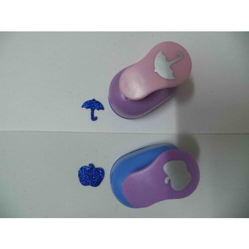2pcs(2.5cm) umbrella and apple shape craft punch set Punch Craft Scrapbooking school Paper Puncher eva hole punch free shipping