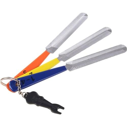 New 3pcs/Set Guitar Nut Files Fret Crowning Slot Filing Luthier Repair Tool Kit For Stringed Instruments Guitar Parts Accessory