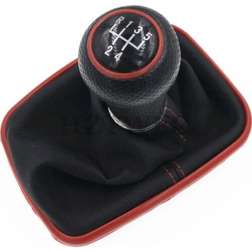 New 5 Speed Car Gear Shift Knob Lever Shifter Gaitor Boot For VW 1999-2004 Golf 4 IV MK4 GTI R32 Bora Jetta MT