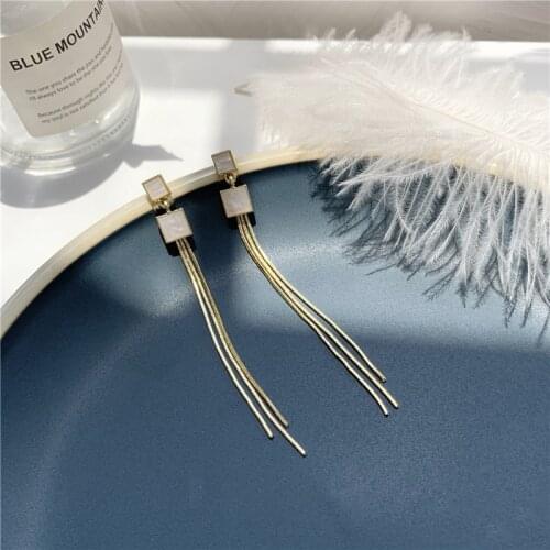 Girls Very Long Tassel Earrings Clip Street Snap Beautiful Earings Charms