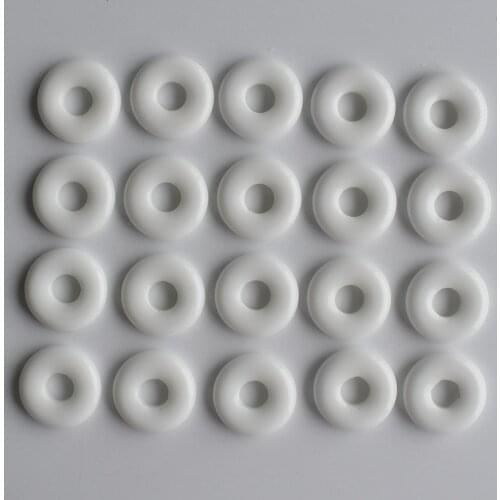 Wholesale 20pcs/lot Good quality White porcelain stone gogo donut charms pendants beads 18mm for jewelry making free