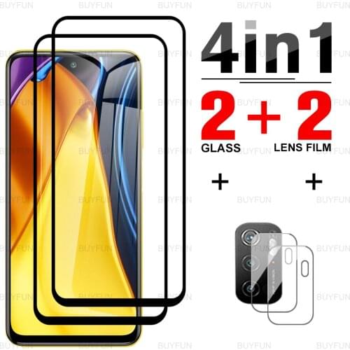 Front Tempered Glass For Xiaomi Poco M3 Pro 5G Anti-scratch safety screen protector for poco po co poko m3 m3pro camera film