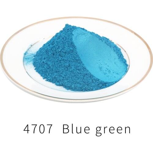 Pigment Pearl Powder Acrylic Paint Type 4707 50g for Craft Art Automotive Paint Soap Dye Colorant Blue Green Mica Powder Pigment