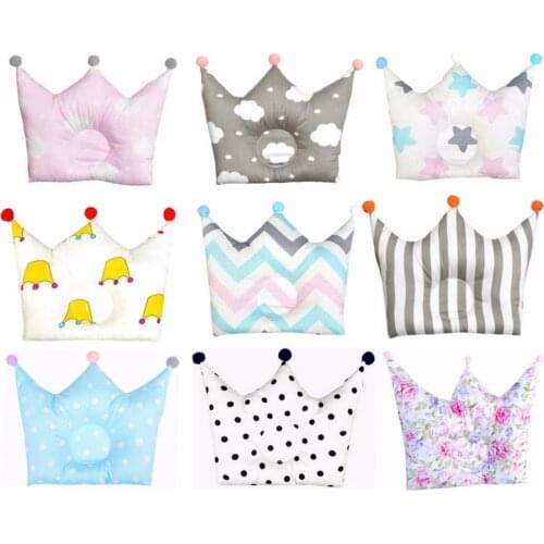 Baby Shaping Pillow Prevent Flat Head Infants Crown Dot Bedding Pillows Newborn Boy Girl Room Decoration Accessories