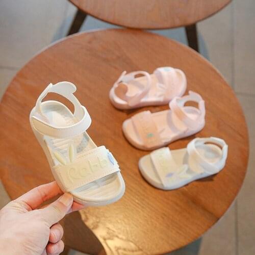 Insole 14-16cm New Infant Kids Girls Shoes Cute Rabbit Soft Princess Children Beach Sandals