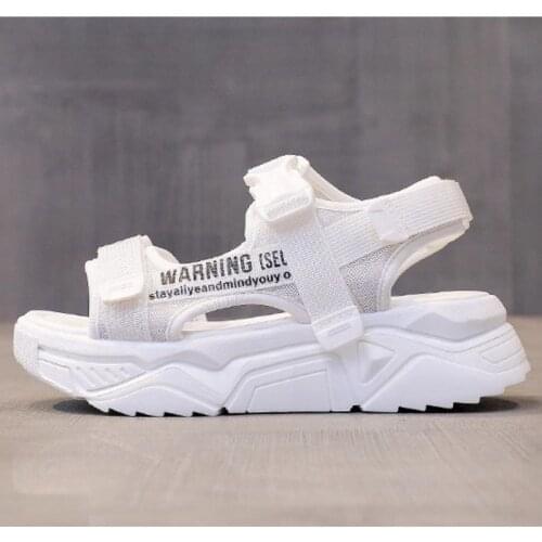 Womens Sport Sandals 2021 Summer Casual Shoes Soft Thick Bottom Breathable Ladies Slides Fashion Platform Shoes Female Sandals