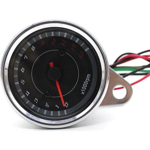 1000 rpm Universal Motorcycle Tachometer Led Screen Dc 12v Meter Gauge 13k Motorbike Motor Speedometer For Honda Yamaha Suzuki