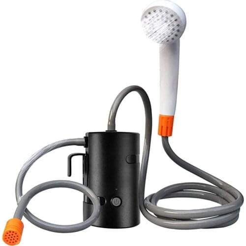 Top!-Portable Outdoor Shower, IPX7 Waterproof &USB Rechargeable Camping Shower Pump for Hiking Travel Sport Caravan